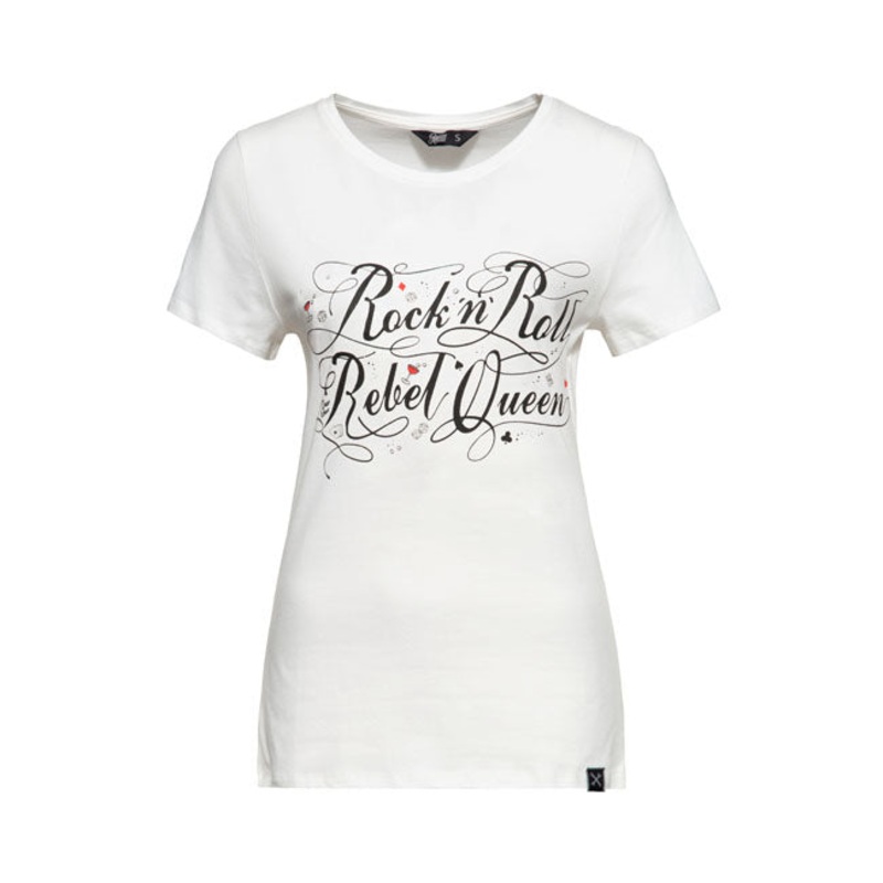 King Kerosin Queen Kerosin Rock’N Roll Queen Ladies T-Shirt Off-White