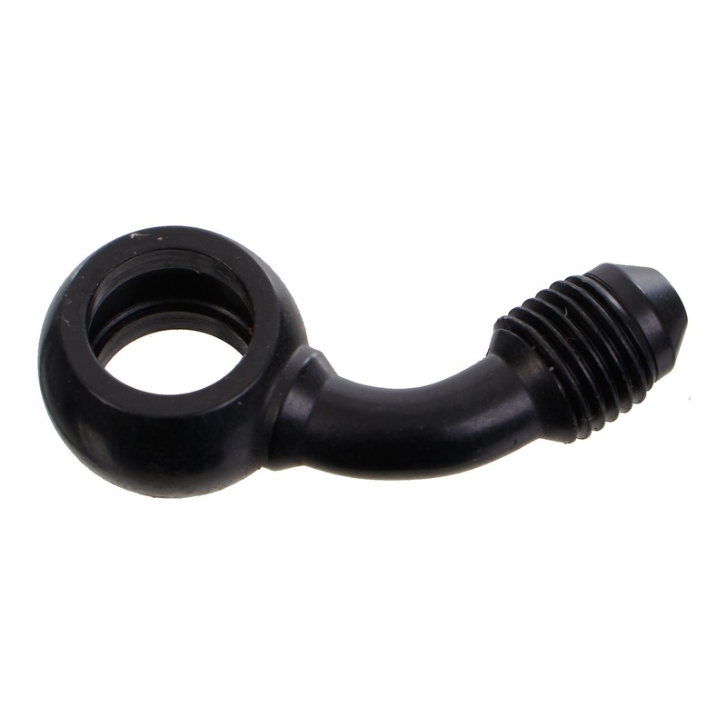 Whites Brake – 10mm Banjo – 45@90 – Steel Black