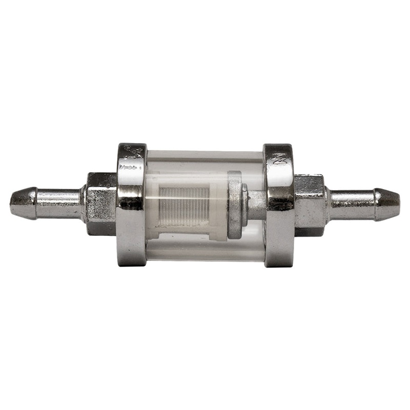 Fuel Filter Chrome and Glass – 1/4″