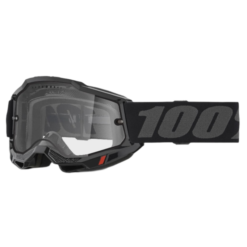 100% Accuri 2 Enduro MTB Cycle Goggles Black / Clear Lens