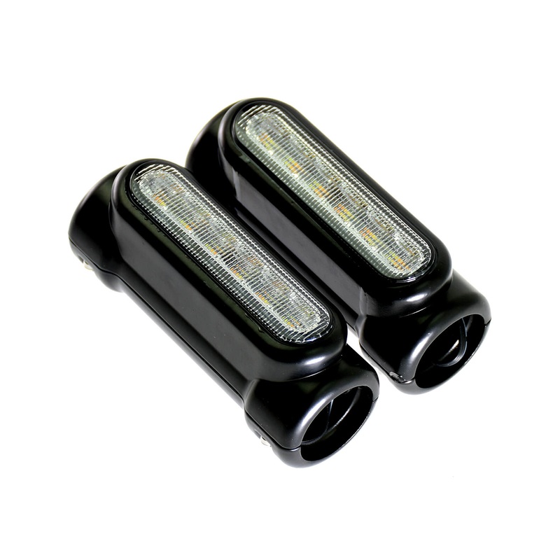 LED Turn Signal Mount on Highway Bar For Harley Touring | Mactions