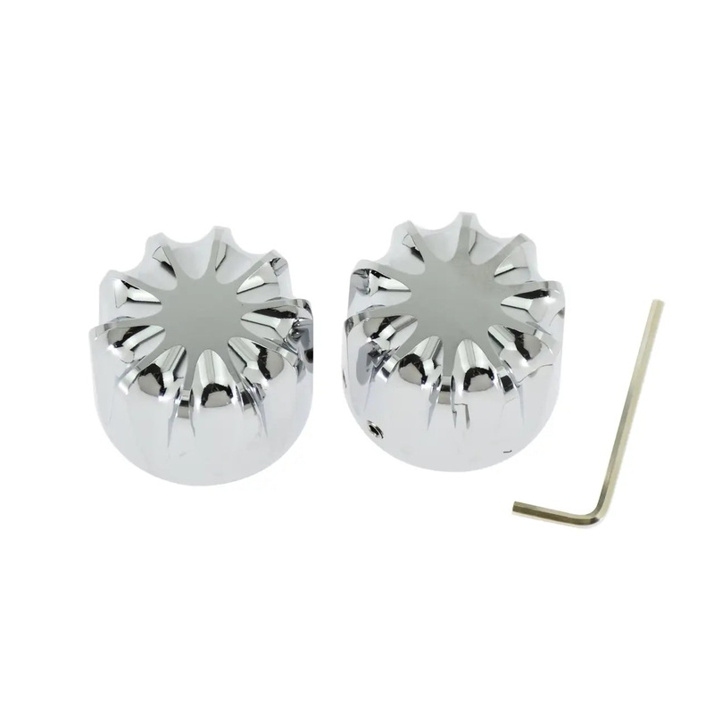 Motorcycle Front Axle Cap Nut Cover Fit Touring Dyna Sportster XL | Mactions