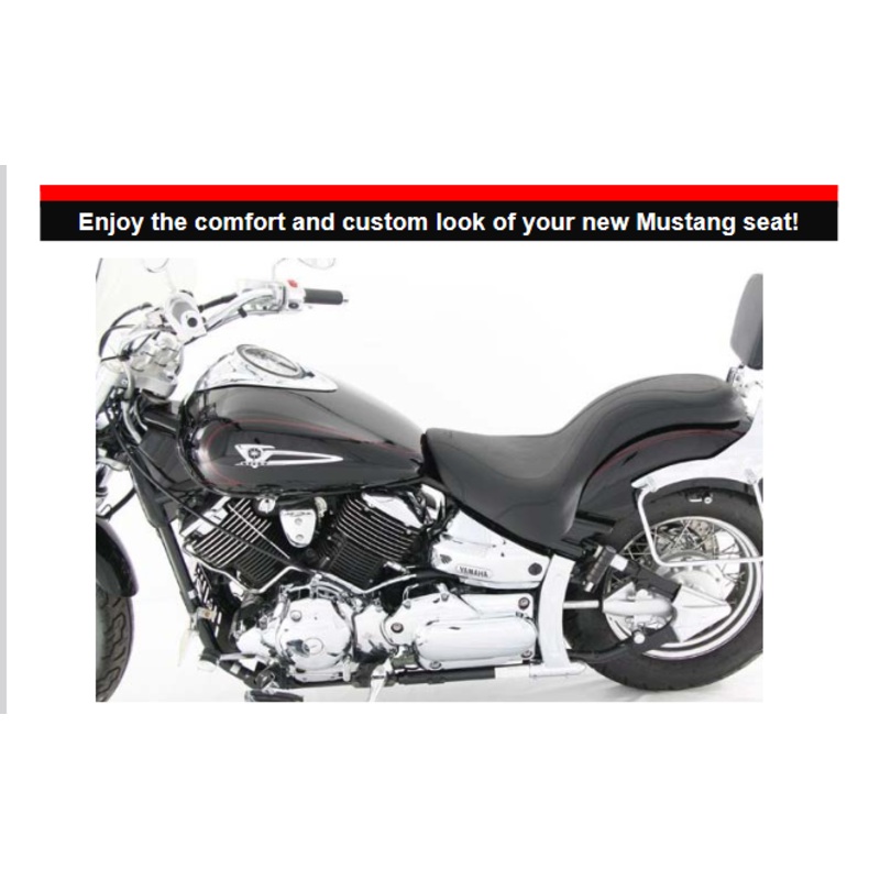 Mustang 76158 xvs1100 yamaha seat saddle Custom V-Star 1100 bobber chopper