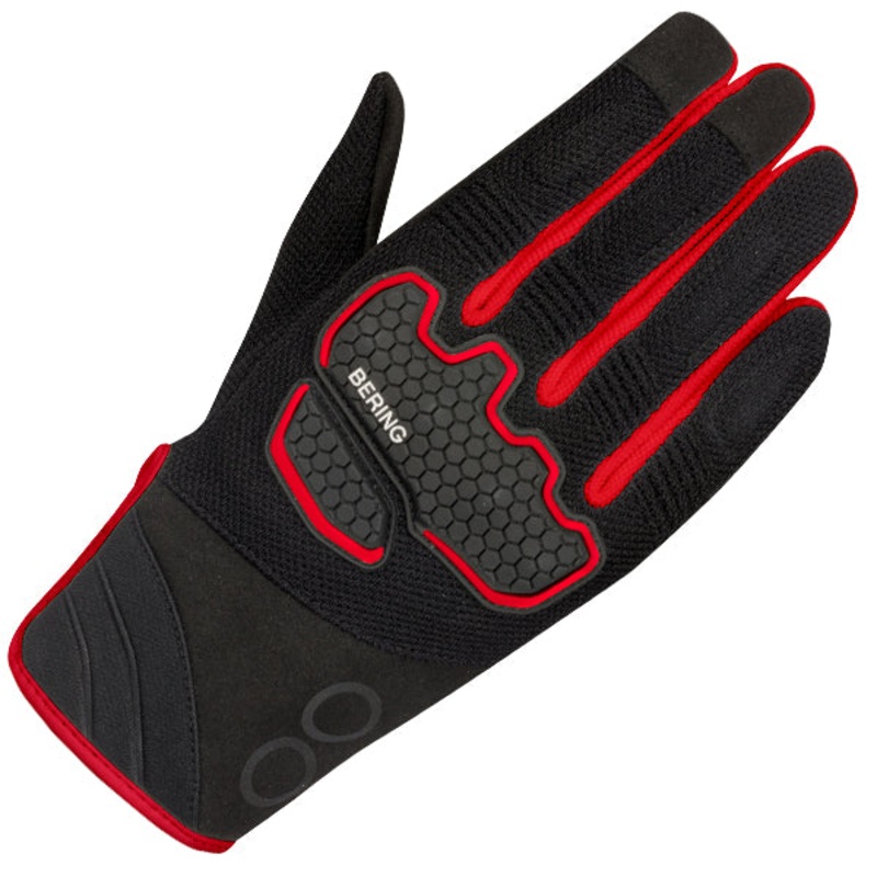 Bering Breeze Textile Gloves Black / Red