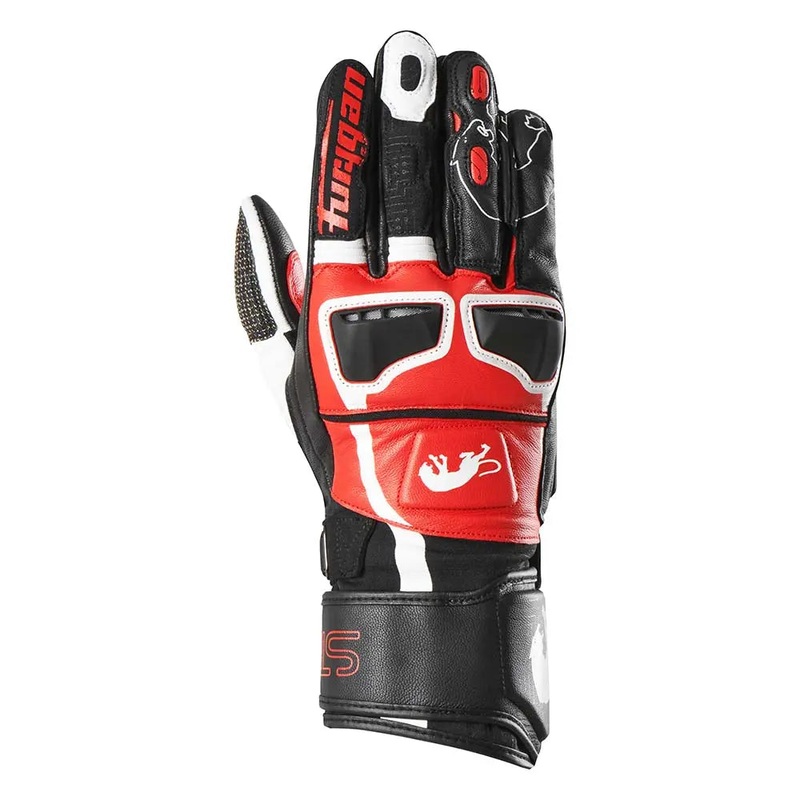 Furygan STYG15 Leather Gloves Black / White / Red