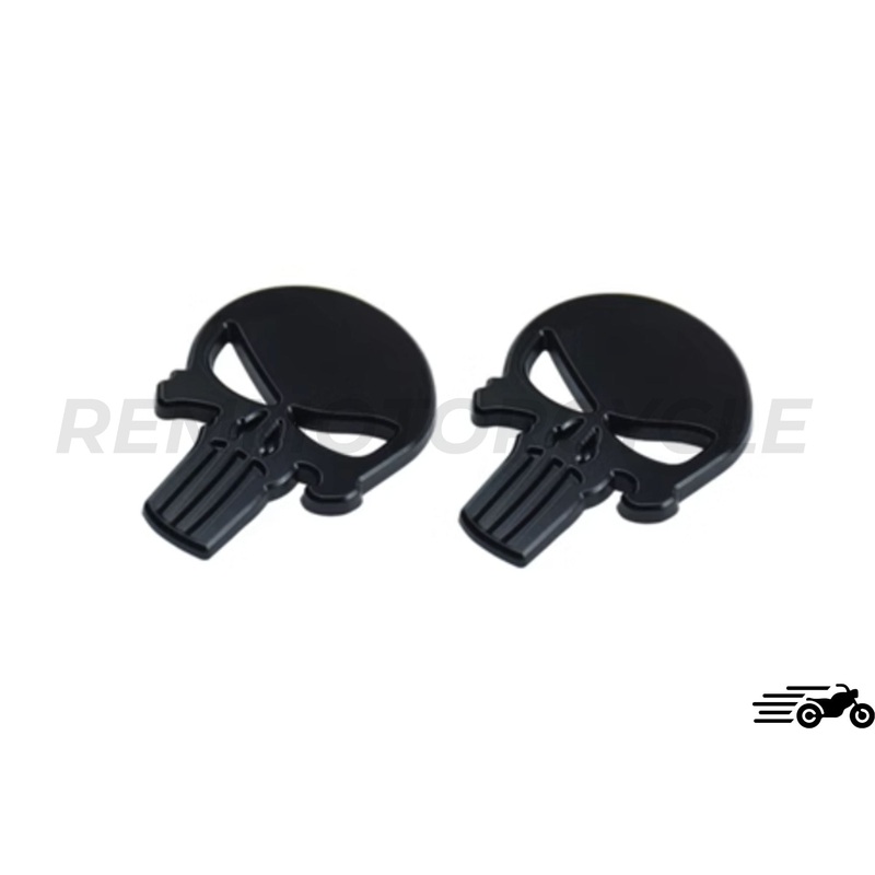 Emblem logo skull sticker