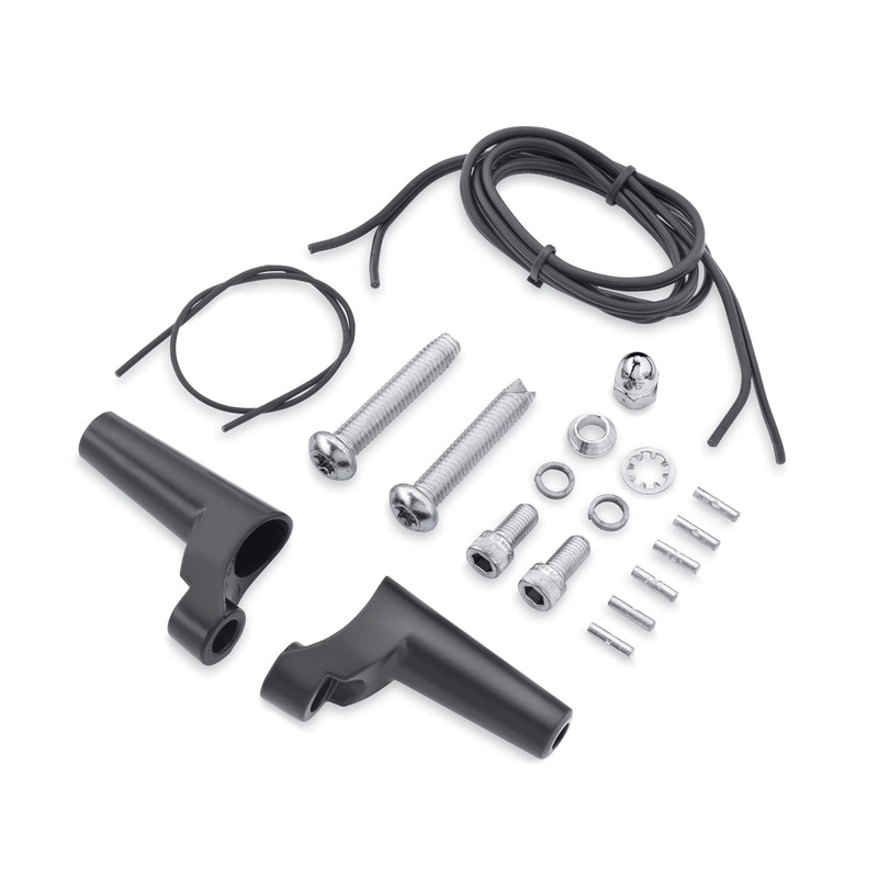 Harley Davidson 68643-09 Front Directional Relocation Kit KIT-TURNSIGNAL RELOCATE,BLK/XL