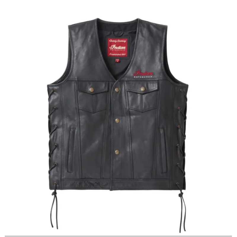 Men’s Western Vest, Black
