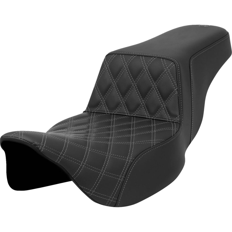 Step Up Front LS Extended Reach Seat, Gray Stitch – 08-23 Touring