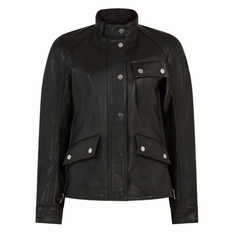 Belstaff Penrith Ladies Leather Jacket Black