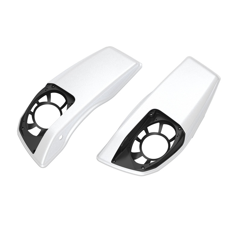 Harley-Davidson 90202793EYO colour Matched Saddlebag Speaker Lids White Onyx Left & Right