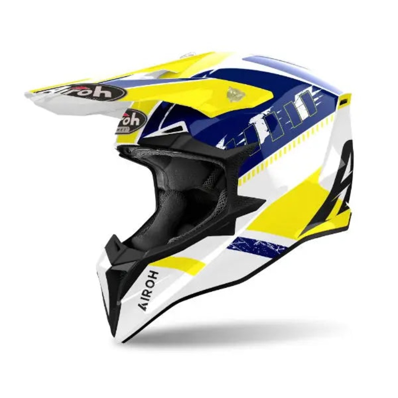 Airoh Wraaap Feel Gloss Yellow / Blue