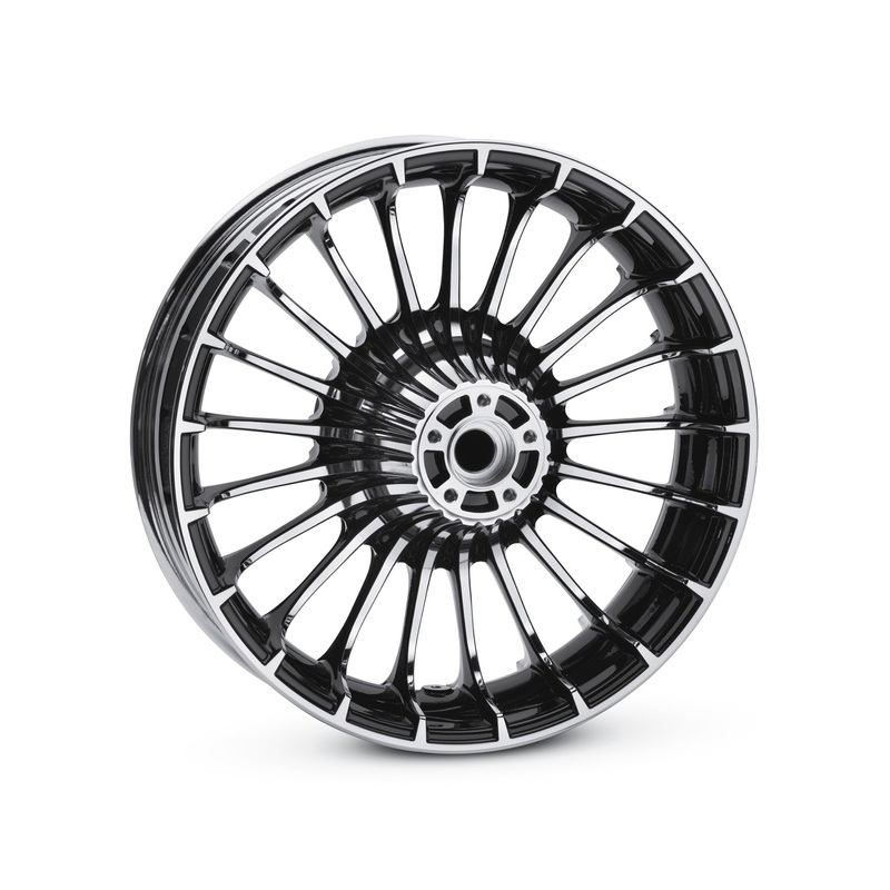 Harley Davidson 40900405 Turbine 18 in. Rear Wheel KIT,RR WHL,TURBINE,CTRS CHRM,18X5.0