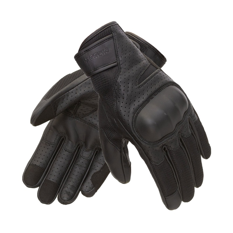 Merlin Griffin Urban Leather D3O Gloves Black