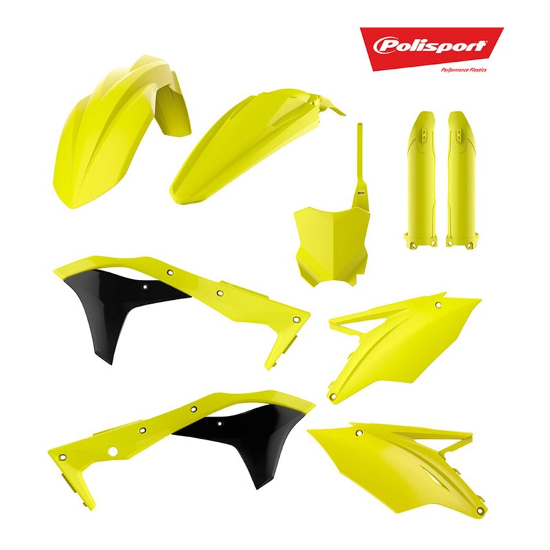 Polisport Kit Kawasaki KX250F ’17- Flow Yellow (Includes Fork Guards)