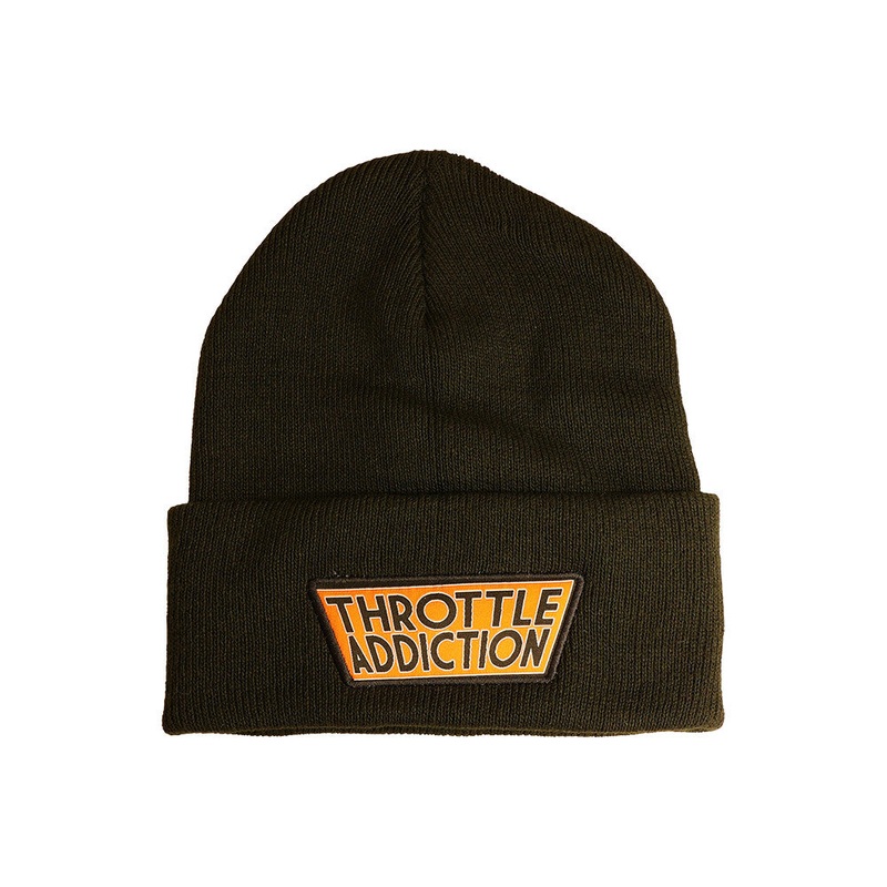 Throttle Addiction – Emblem Logo Black Beanie