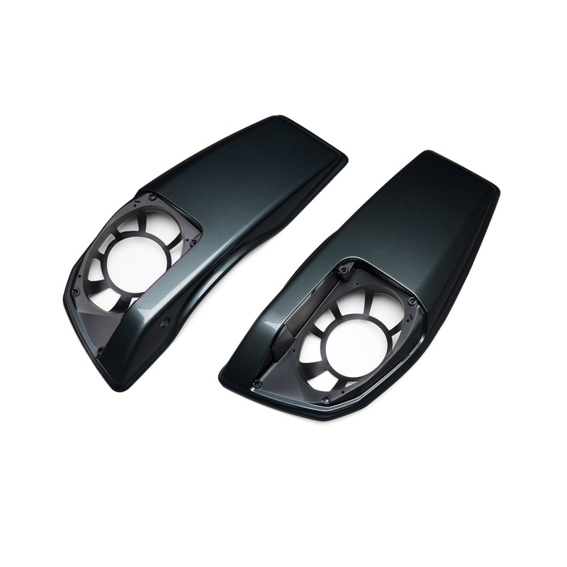 Harley-Davidson 90202793EZZ Color Matched Saddlebag Speaker Lids – Iron Horse Metallic
