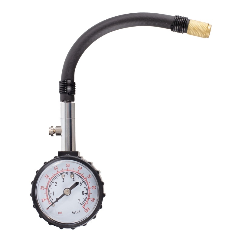 Whites Analogue Tyre Pressure Gauge 0-60 PSI – Flexible Hose