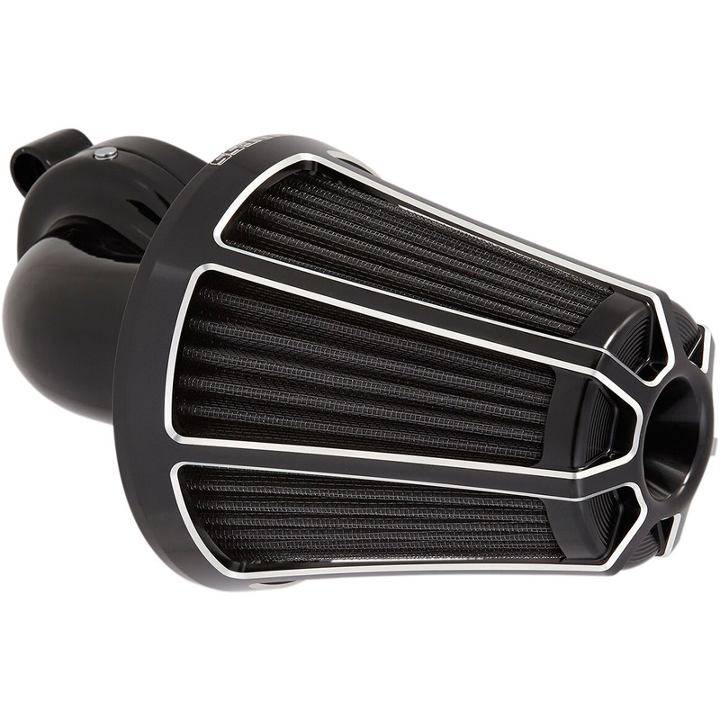 Beveled Monster Sucker Air Cleaner, Black – 08-16 Touring / 16-17 FLST & FXDLS