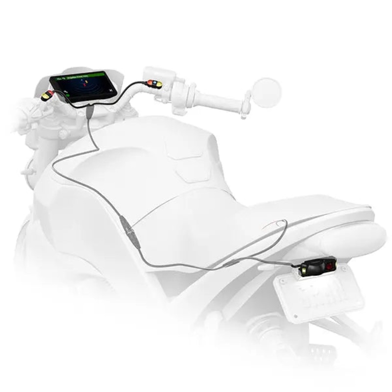 Garmin Zumo R1 Motorcycle Rearview & Blind Spot Radar Black
