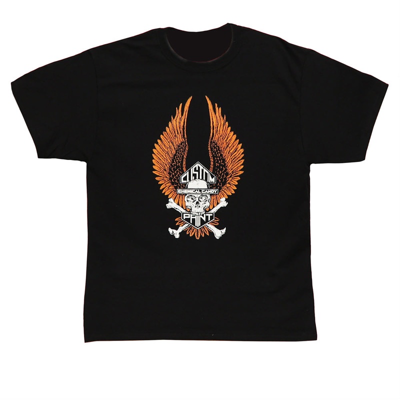 Chemical Candy Customs T-Shirt – Wing Skull – Black