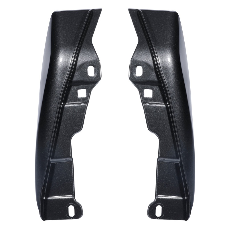 HR3 Gold / Black Geometric Shape Fade Mid Frame Air Heat Deflectors For Harley Touring and Trike Models 09-24