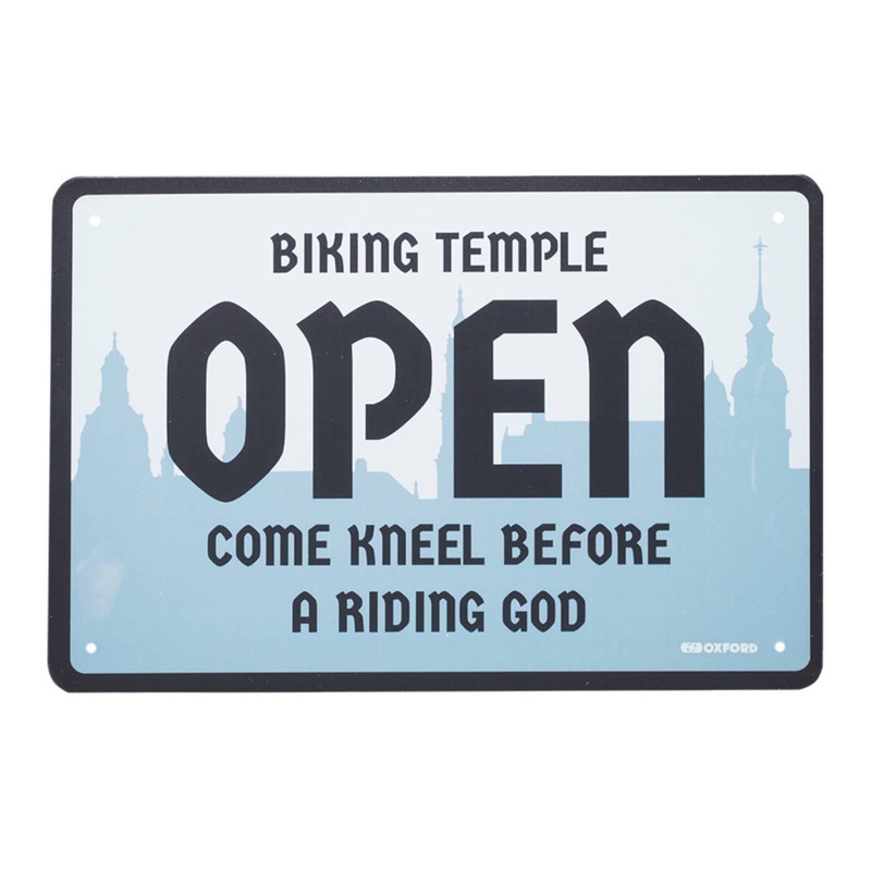 Oxford Garage Metal Sign: “Temple”
