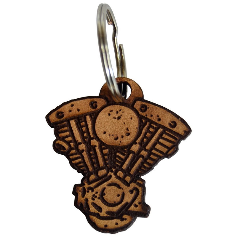 Shovelhead Keychain – Leather