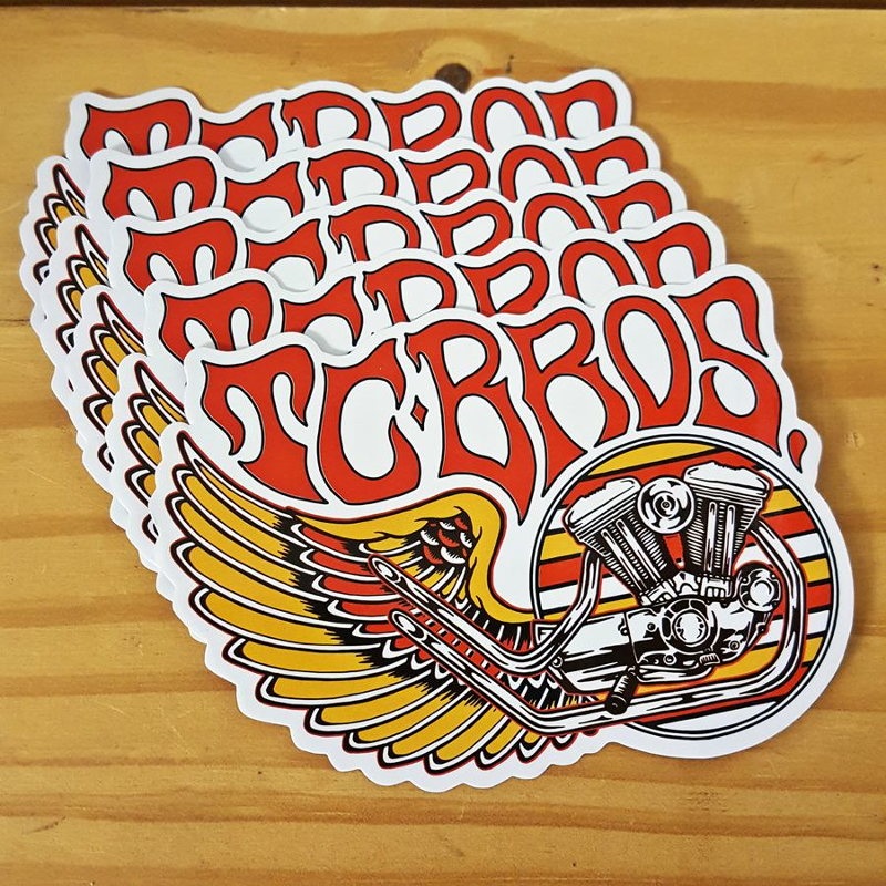 TC Bros. Wing Stickers – 5 Pack