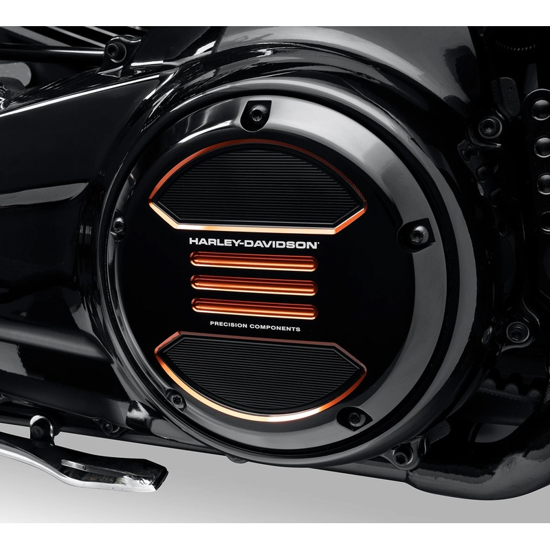 Harley Davidson 25701536 Adversary Derby Cover KIT,CVR/SLG,BLACK W/ORANGE