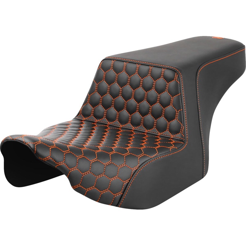 Step Up HC Seat, Orange Stitching – 23+ Touring