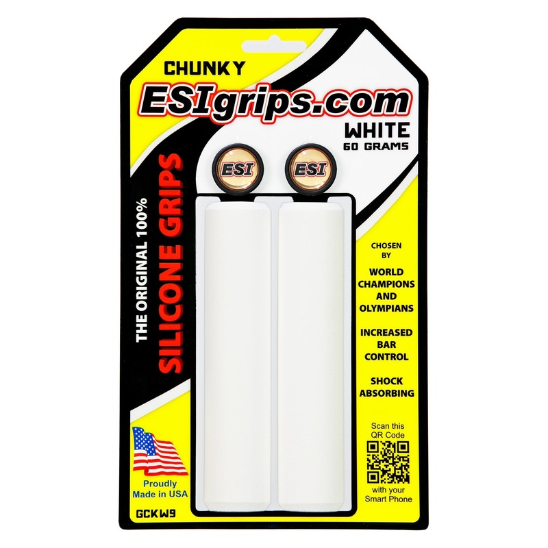 ESI MTB Racer’s Edge Silicone Grips – White