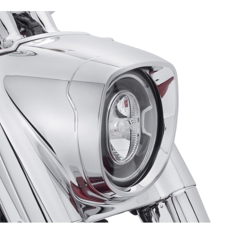 Harley Davidson 61300817 Fat Boy Nacelle KIT,COS CVR,HDLT,NACELLE,CHROME | KIT, headlamp, with left and right covers (chrome)