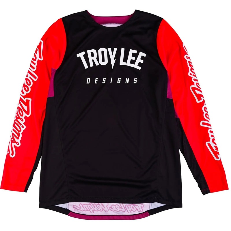 Troy Lee Designs GP Pro Boltz Motocross Jersey Black / Glo Red