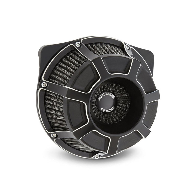 Beveled Air Cleaner- Black. Fits Touring 2017up & Softail 2018up.