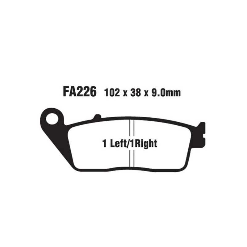 Brakes – FA226HH Fully Sintered  – EBC (2 Set Front)