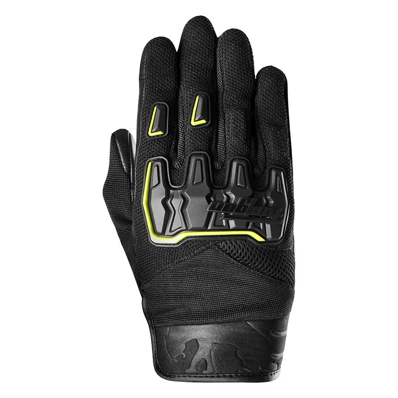 Furygan Shade Textile Gloves Black / Fluo Yellow