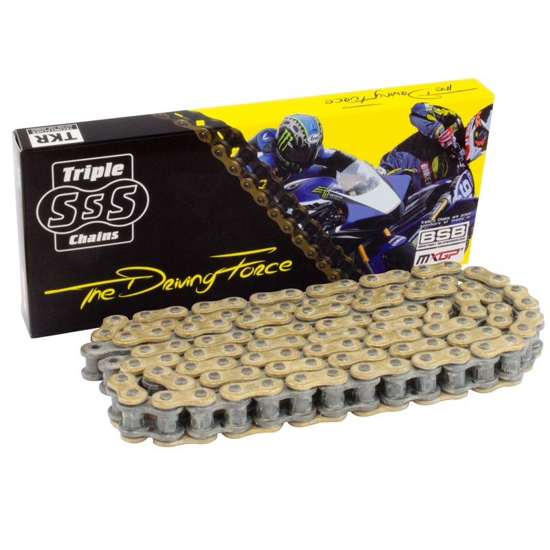 Motorcycle O-Ring Chain Gold 530-110 Link Csk Comp