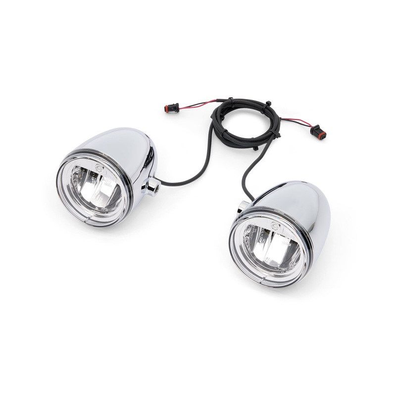 Harley-Davidson 68000386 Daymaker Reflector LED Fog Lamps – Chrome Housing
