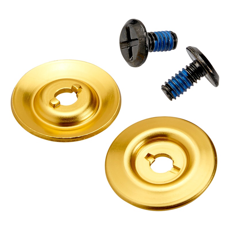 Helmet Hardware Kit – Black Screw / Gold Baseplate