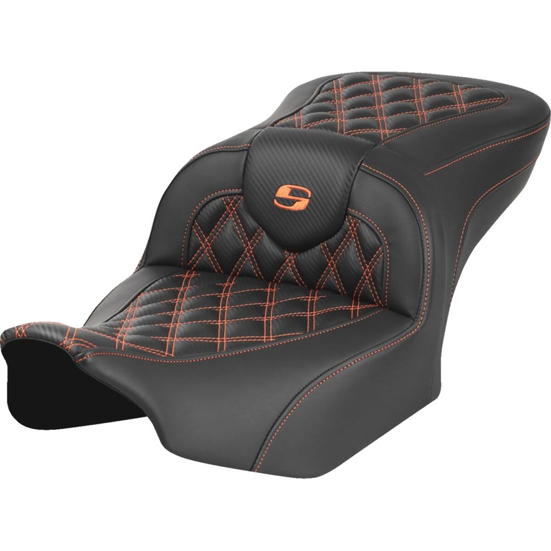 Roadsofa CF LS Seat, Orange Stitch – 23+ Touring