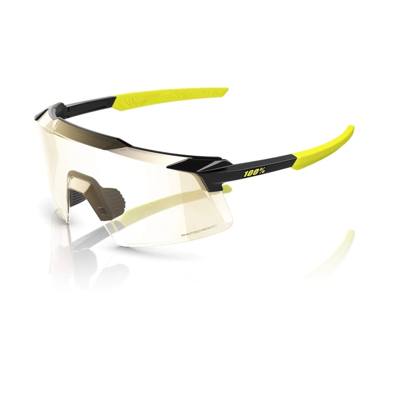 100% Aerocraft Glasses Gloss Metallic Black / Photochromic Lens