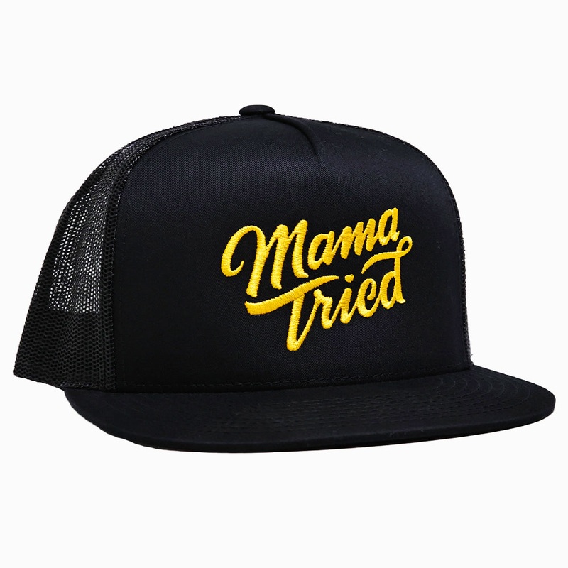 Mama Tried O.G. Logo 5 panel Hat – Black