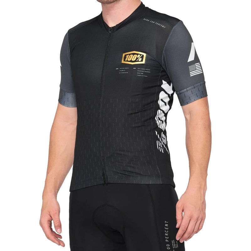 100% Exceeda Jersey Black / Charcoal