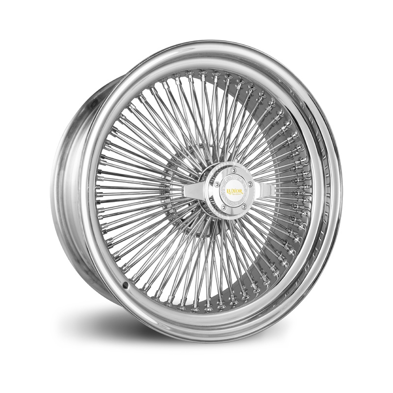 4PCS LUXOR 20X8 WIRE WHEELS CHROME