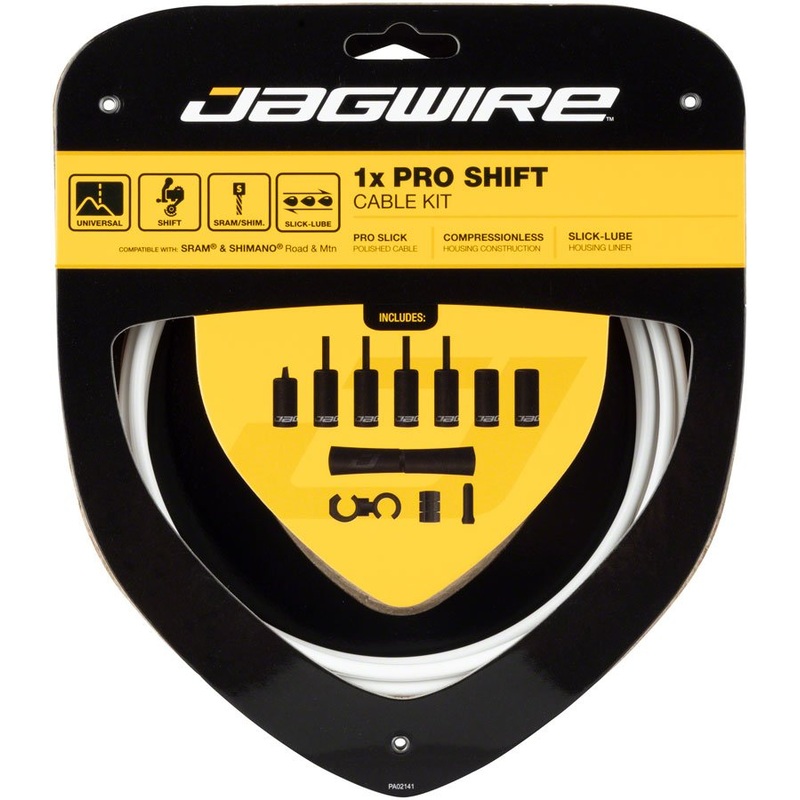 Jagwire 1x Pro Shift Cable Kit – Road/Mountain – SRAM/Shimano – White