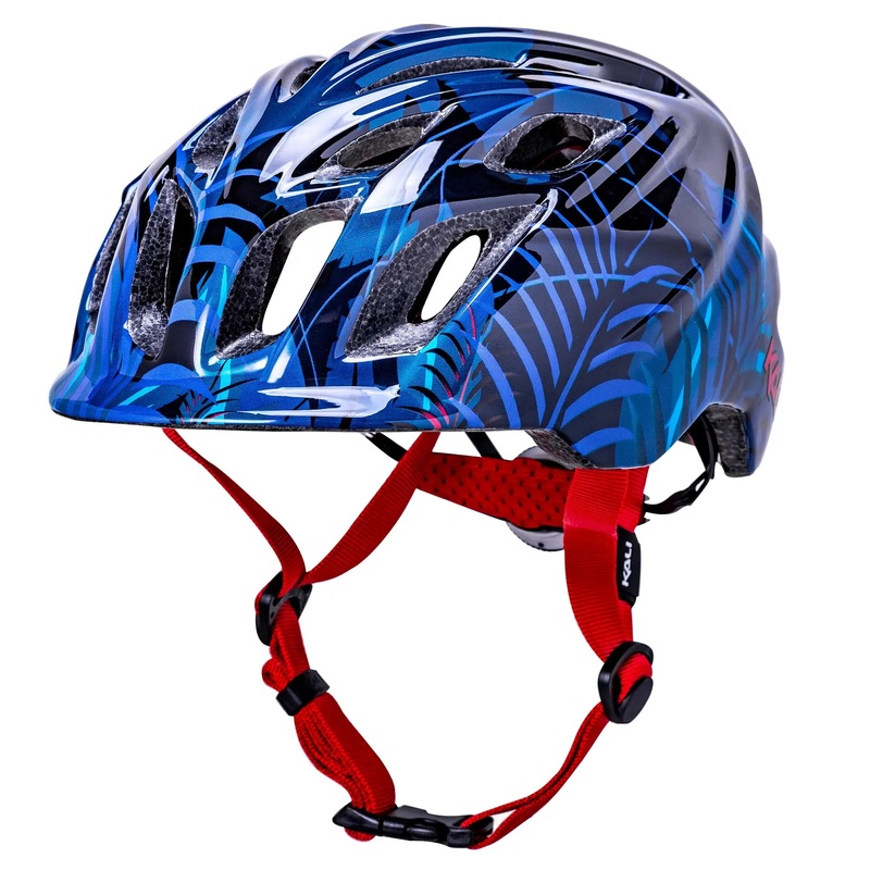 Kali Chakra Child Lighted Jungle Cycle Helmet Gloss Blue