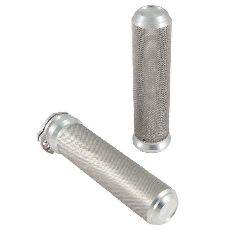 Speed Merchant – Aluminum 1″ Speed Grips For Harley – Natural