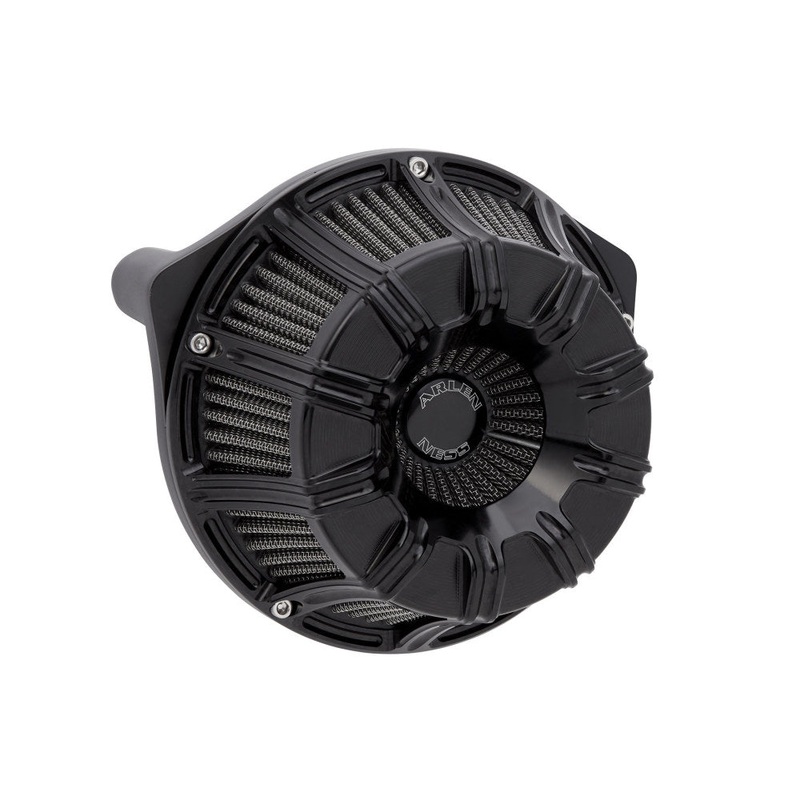 10-Gauge Air Cleaner Kit – Black. Fits Touring 2017up & Softail 2018up.