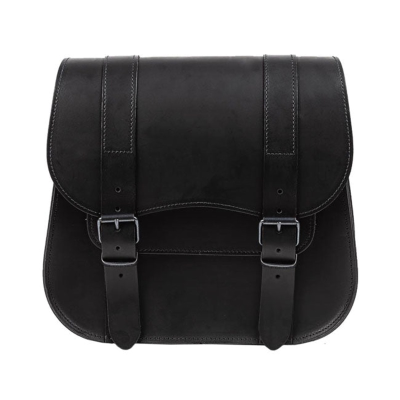 Ledrie Leather Single Saddlebag Black